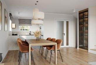 Essbereich mit offener Küche