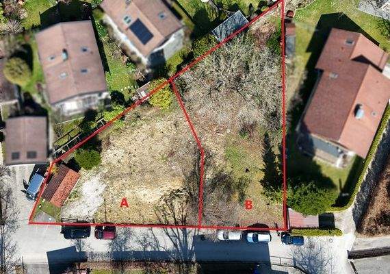 Blick zum Grundstück