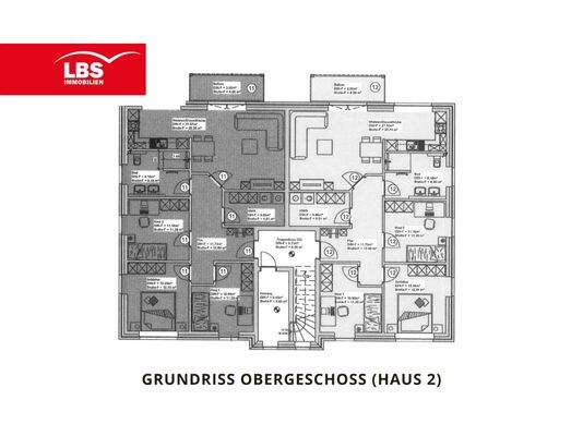 Grundriss Obergeschoss (Haus 2)