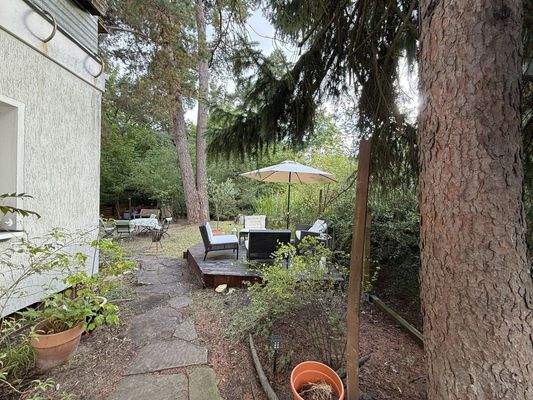 Blick zur Sitzecke, Garten