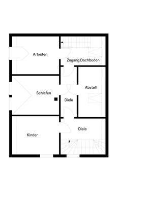 Obergeschoss ( Vorderhaus) Dreiseitenhof