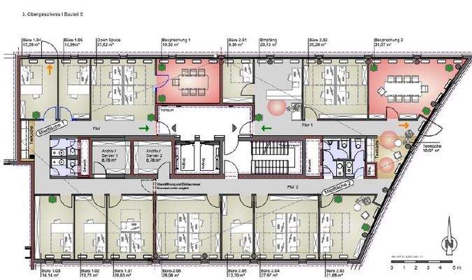 Grundriss 3 OG Haus E 560 m²