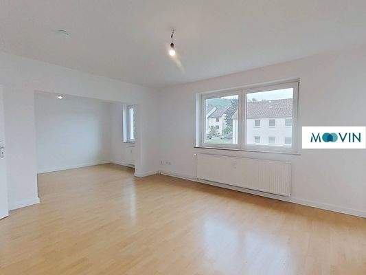 Ansicht II: Wohn- und Esszimmer