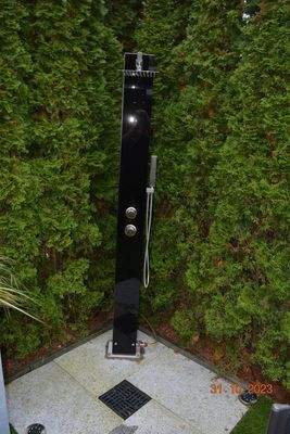 Aussendusche Glasdesign