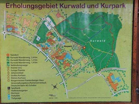 Kurpark Kurwald Karte Bad Füssing