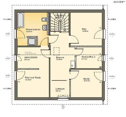 Dachgeschoß Variante 2 (individuelle Planung)