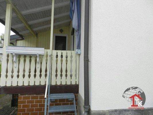 Balkon ,Ausgang in Garten