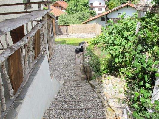 Treppe in den Garten