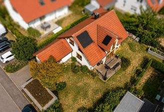Luftbild Haus und Grundstück