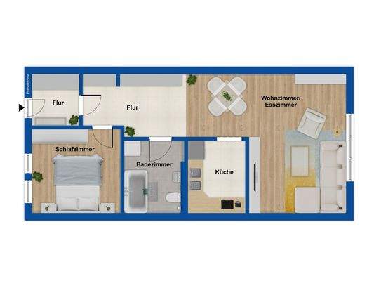 Grundriss Erdgeschosswohnung
