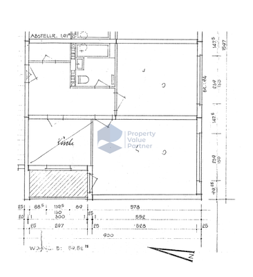 Grundriss Treppe 2. links