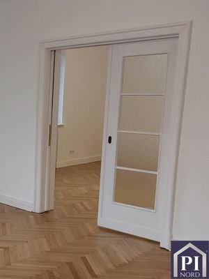 Schiebetür im Wohnzimmer