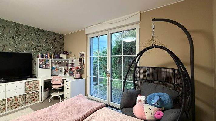 Kinderzimmer Gartenzugang