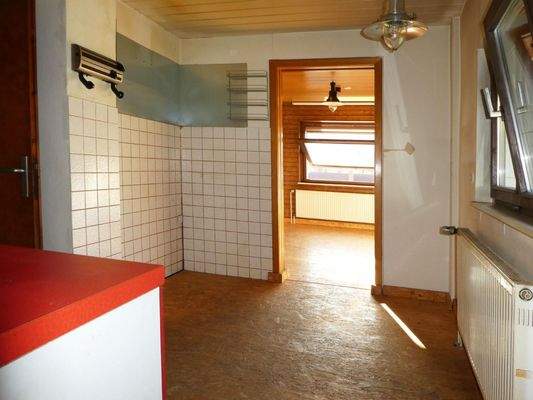 Küche mit Blick zum Esszimmer