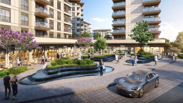 Apartments in a Project 150 M from the Metro in Istanbul Sisli