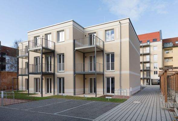 Ansicht Balkone Gartenhaus 1