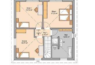 Grundriss Obergeschoss