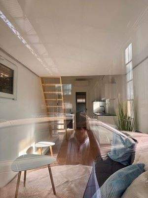 Blick Wohnen Richtung Küche