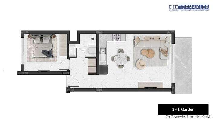 1+1 Wohnung_Grundriss