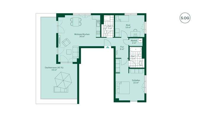 Grundriss der Eigentumswohnung