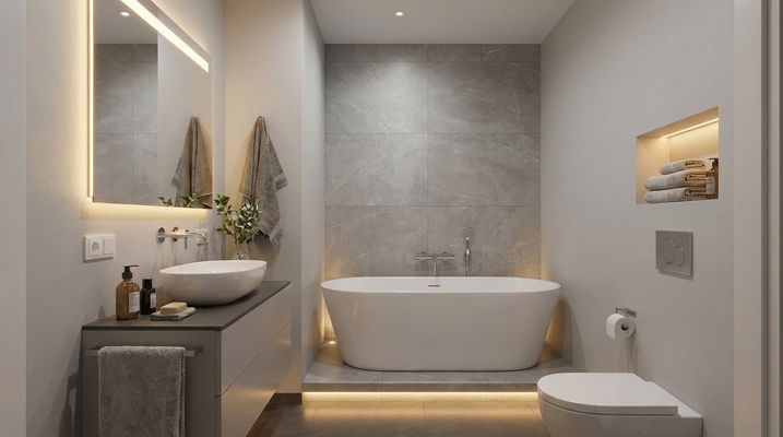 Badezimmer Einrichtungsbeispiel