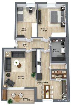 3D-Grundriss_Kunreuthstraße_beschriftet