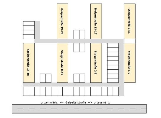 grober Lageplan SP Steigerstraße