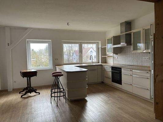 Die Küche im Obergeschoss