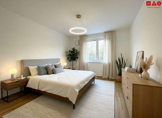 Schlafzimmer KI generiert