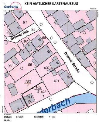 Ausschnitt Flurkarte