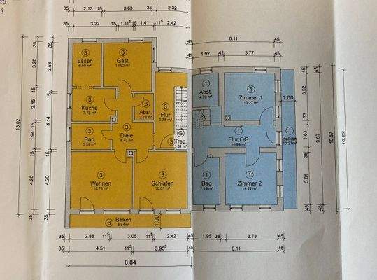 Grundriss Obergeschoss 
