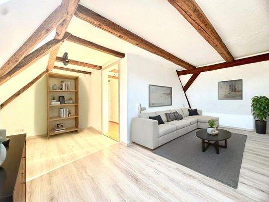 Einrichtungsbeispiel Wohnzimmer DG