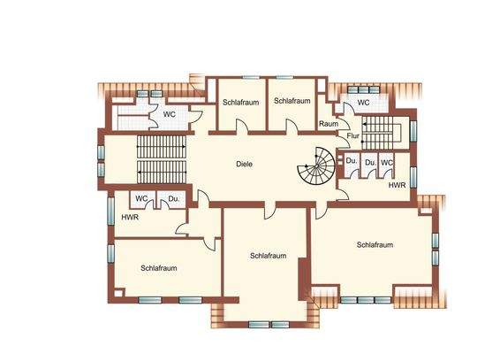 2. Obergeschoss Villa