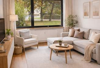 Wohnzimmer - virtually staged