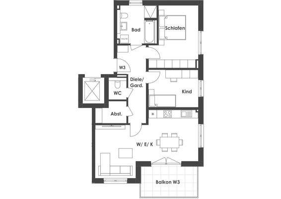 Grundriss W3