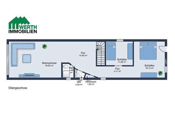 Grundriss Obergeschoss