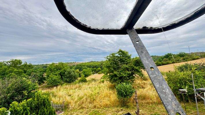 Blick aus Dachfenster