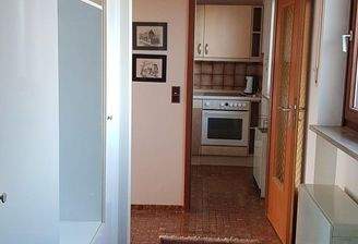 Flur mit Wandschrank und Blick