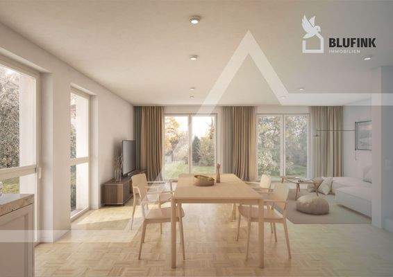 Innenvisualisierung Beispiel Wohnen/Essen