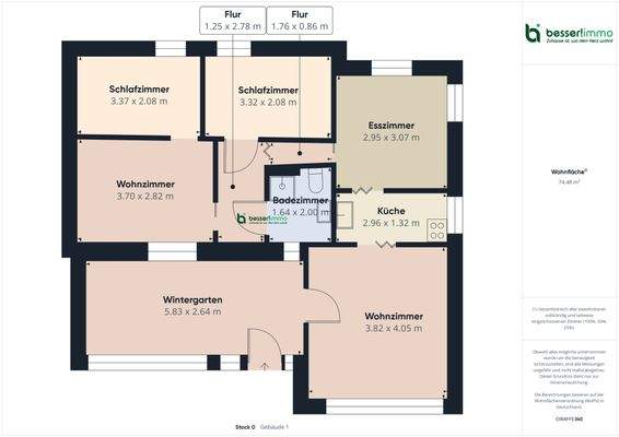 Grundriss Bungalow 1