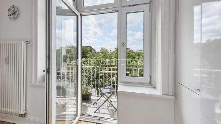 Sicht auf den Balkon