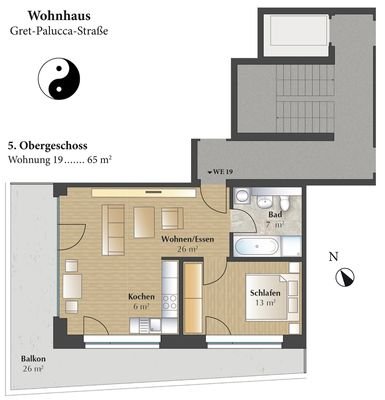 Grundriss Wohnung 19 - 5.OG