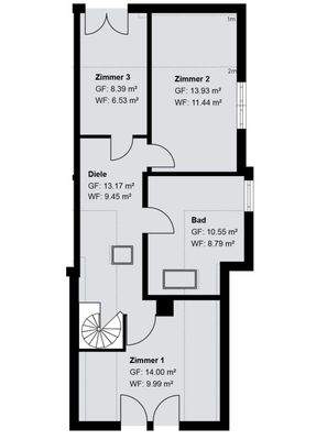 Grundriss 1.Obergeschoss