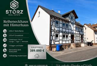 Reiheneckhaus mit Hinterhaus