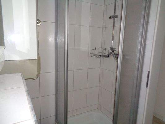 Dusche mit neuer Duschkabine
