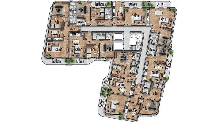 Apartments Close to İzmit Highway in Çiftlikköy Yalova