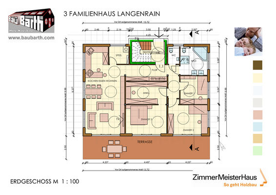 Grundriss Wohnung W1