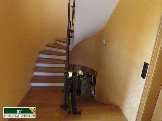 Gewendelter Treppenaufgang