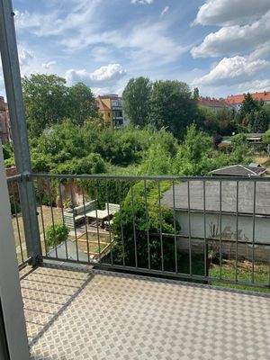 Balkon mit Gartenblick