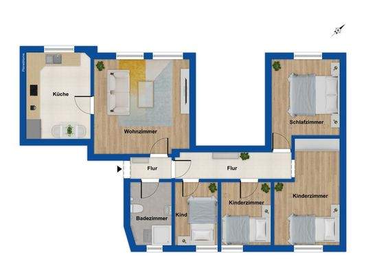 Grundriss Erdgeschosswohnung